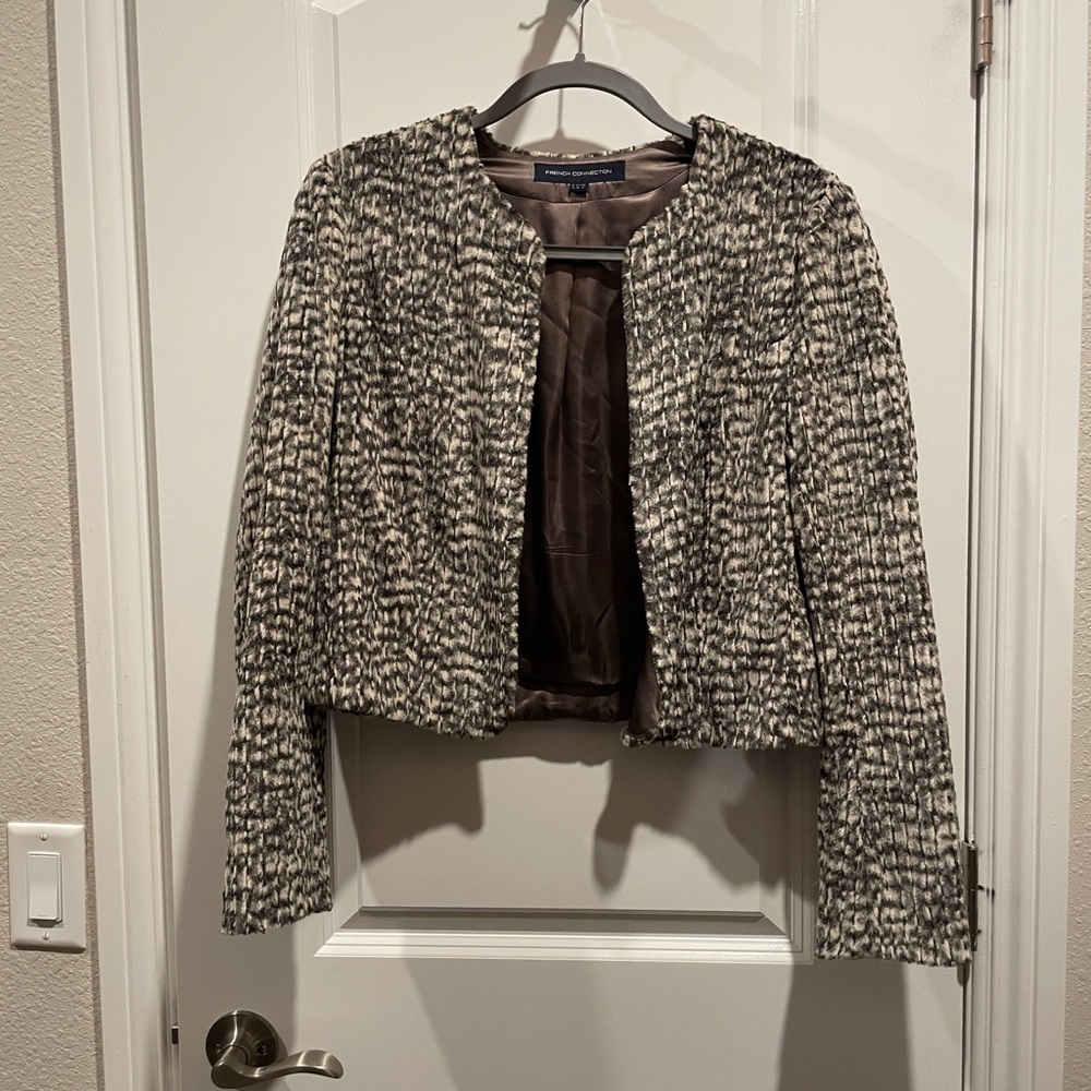 French Connection Faux Fur Jacket